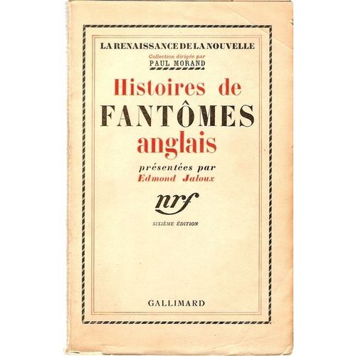 Histoires De Fantômes Anglais   de edmond jaloux   Format Broché (Livre)