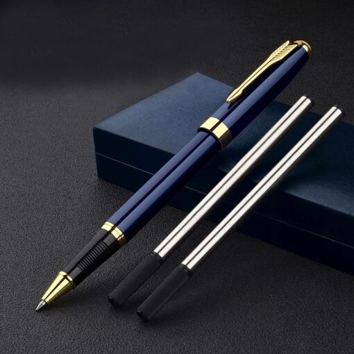 Metal Pen Set (Black Ink), Professional Metal Signature Pen, Metall...