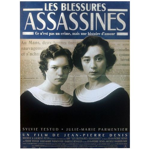 Les Blessures Assassines - Véritable Affiche De Cinéma Pliée - Format 40x60 Cm - De Jean-Pierre Denis Avec Sylvie Testud, Julie-Marie Parmentier, Isabelle Renauld, François Levantal - 2000