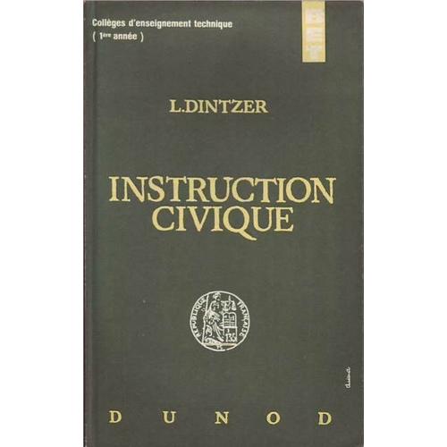Instruction Civique Colleges D Enseignement Technique 1 Annee