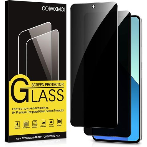 Kal-Verre Trempé Pour Xiaomi Redmi Note 13 Pro 5g/4g/Poco X6 5g Anti Espion Vitre Protection Ecran Anti-Espion Film Protecteur Écran Dureté 9h Anti-Rayures Sans Bulles Anti-Spy Confidentialité