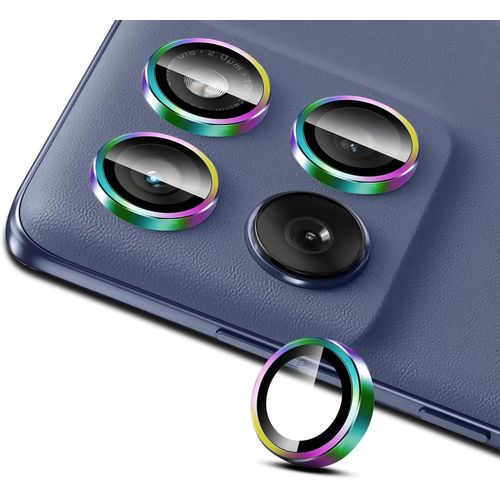 Kal-Caméra Arrière Protecteur Pour Motorola Moto Edge 60/60 Fusion/60 Pro, Individuels Métal Anneau De Lentille, Protection Objectif En Verre Trempé 9h, 1 Série -Colorée