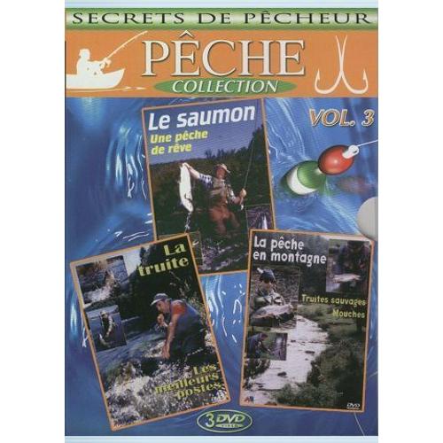 Coffret Pêche Vol. 3 (3 Dvd) : Le Saumon - La Pêche De Montagne - La Truite - Pack