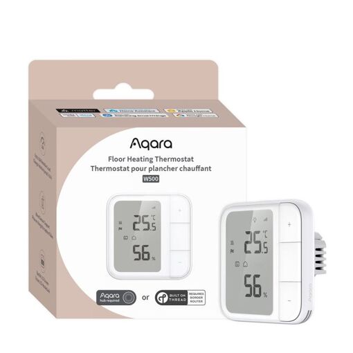 THERMOSTAT CHAUFFAGE SOL AQARA W500 BLANC