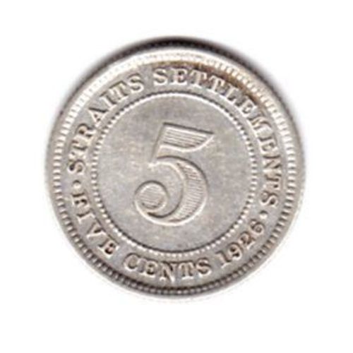 5 Cent De 1926 Straits-Settlements