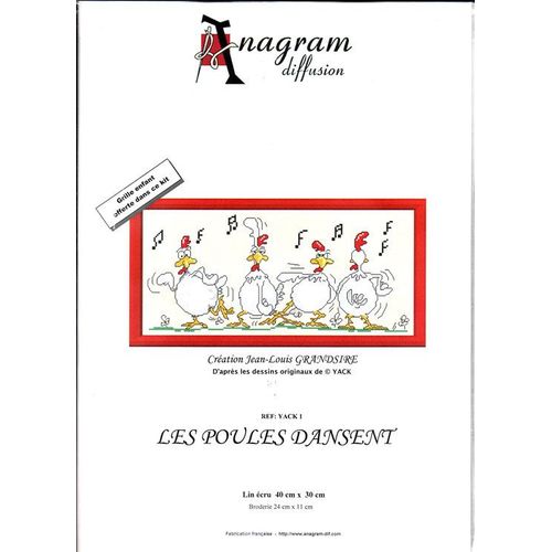 Poules Yack Kit Point De Croix
