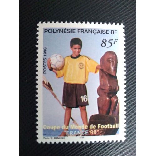 Timbre Polynesie Francaise Yt 565 Coupe Du Monde De Football 1998 ( 061207 )