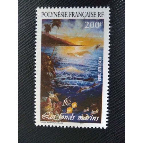 Timbre Polynesie Francaise Yt 570 Les Fonds Marins 1998 ( 061207 )