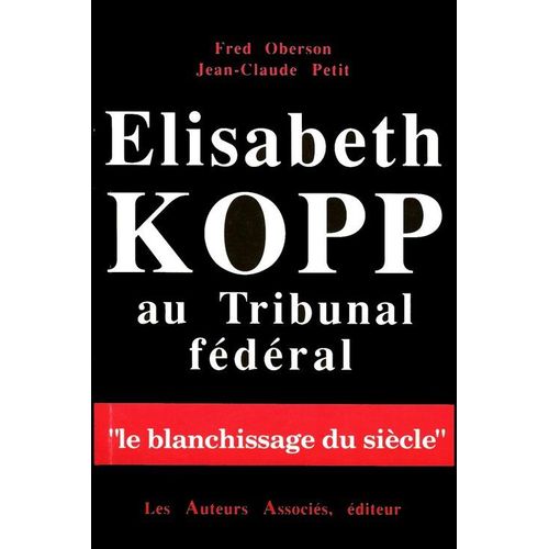 Elisabeth Kopp Au Tribunal Federal