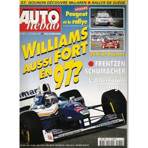 Auto Hebdo - Williams Aussi Fort En 97 N° 1072