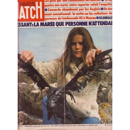 Paris Match N°1402 Du 10 Avril 1976. Au Sommaire : Beatles Bruay Concorde Radiation Ouessant Marée Noire
