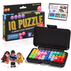 MDY-Jeu de Puzzle 3D pour Enfants,IQ Puzzler Pro+IQ Stars,Jeux De Société Enfant,avec 120 Types de défis,Jeux de Logique 3D pour la Détente et la Décompression,pour Enfants à Partir de 8 Ans et Adult