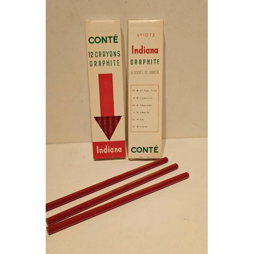 Boîte De 12 Crayons Conté Graphite Numéro 2 Hb