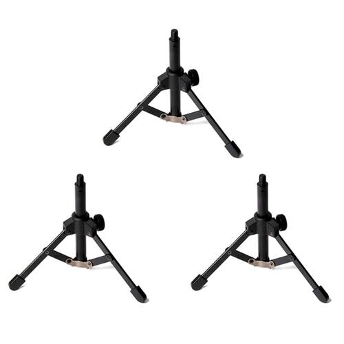 3x Support De Support De Microphone De Bureau À Trépied Pliable Pour Podcasts, Chat , Conférences, Conférences, Réunions, Etc.