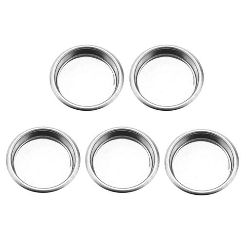 5X Filtre Vierge De Machine À Café De 58Mm / Accessoires De Machine À Café De Cuvette Aveugle De Nettoyage De Remous En Acier Inoxydable