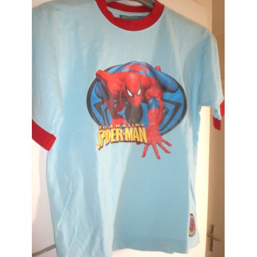 T Shirt Spiderman 8 Ans Bleu Neuf