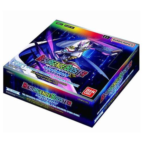 Digimon Card Game - Boite De Boosters Anglais - Boite De 24 Boosters - Rb01 - Resurgence Booster