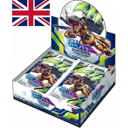 Digimon Card Game - Boite De Boosters Anglais - Boite De 24 Boosters - Bt07 - Next Adventure