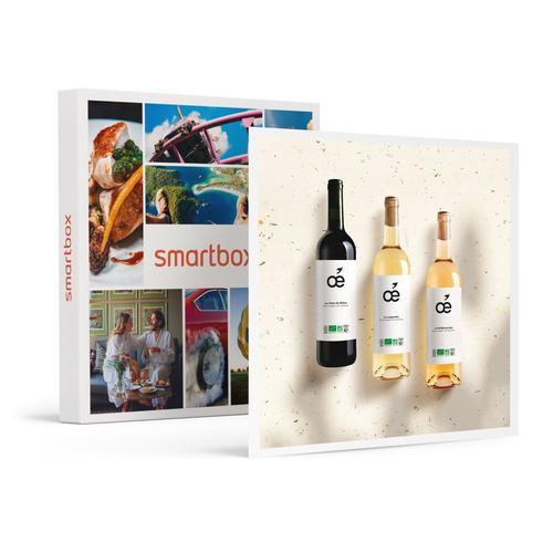 Coffret De 3 Bouteilles De Vin Bio Livrées À Domicile - Smartbox - Coffret Cadeau Gastronomie