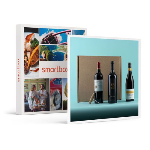 Coffret De 3 Bouteilles De Vin Rouge Livré À Domicile - Smartbox - Coffret Cadeau Gastronomie
