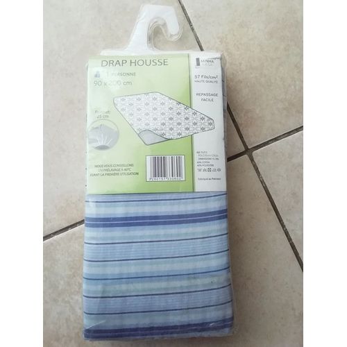 Drap Housse 1 Personne 90 X 200 Cm Neuf Emballé.