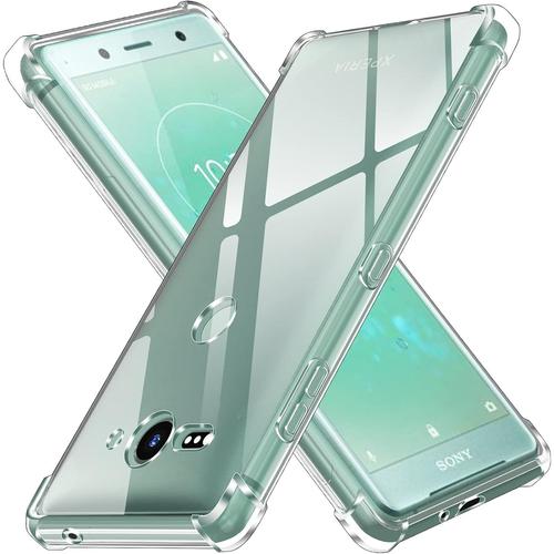 Coque Pour Sony Xperia Xz2 Compact Ultra Transparent Étui De Protection En Silicone Antichoc Avec Coins Renforcés Clair Mince Souple Tpu Bumper Housse