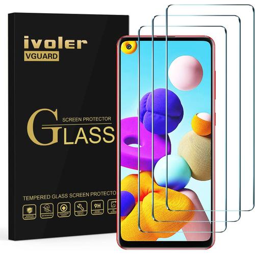 Pack De 3 Film De Protection D'écran En Verre Trempé Pour Samsung Galaxy S10 Lite Note 10 Lite A21s Xiaomi Poco X4 Gt Oneplus Nord N100 Dureté 9h Anti Rayures Sans Bulles