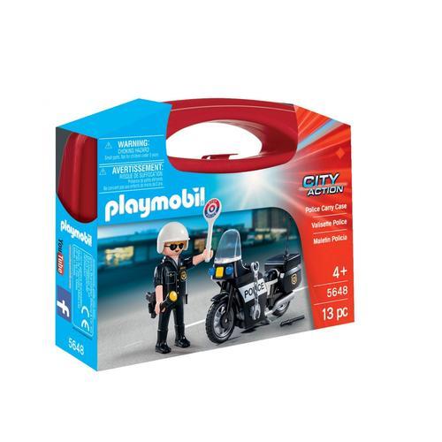 Playmobil 5648 Mallette Motard De Police