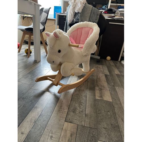 Cheval à bascule peluche Woltu 