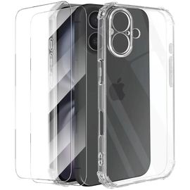 Coque + 2 Verres Trempés pour iPhone 17, Protection Silicone Renforcé Antichoc Transparent - EFConnection