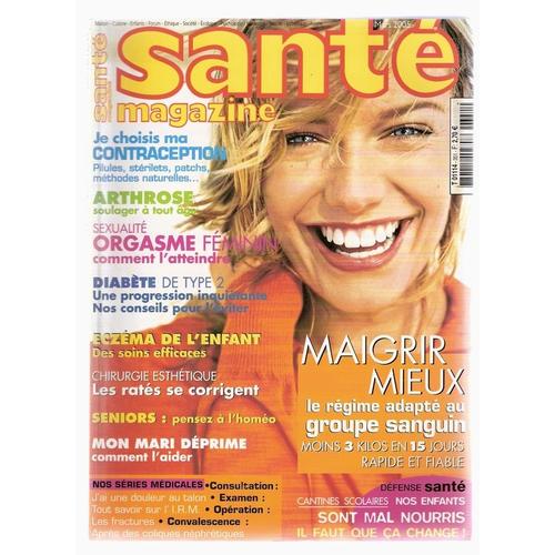 Santé Magazine  N° 351 : Maigrir Mieux: Le Régime Adapté Au Groupe Sanguin