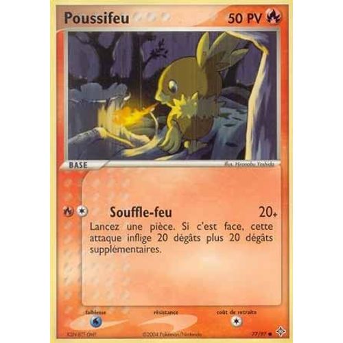Poussifeu  -  Ex Dragon -  77/97 -  Vf -  50 Pv