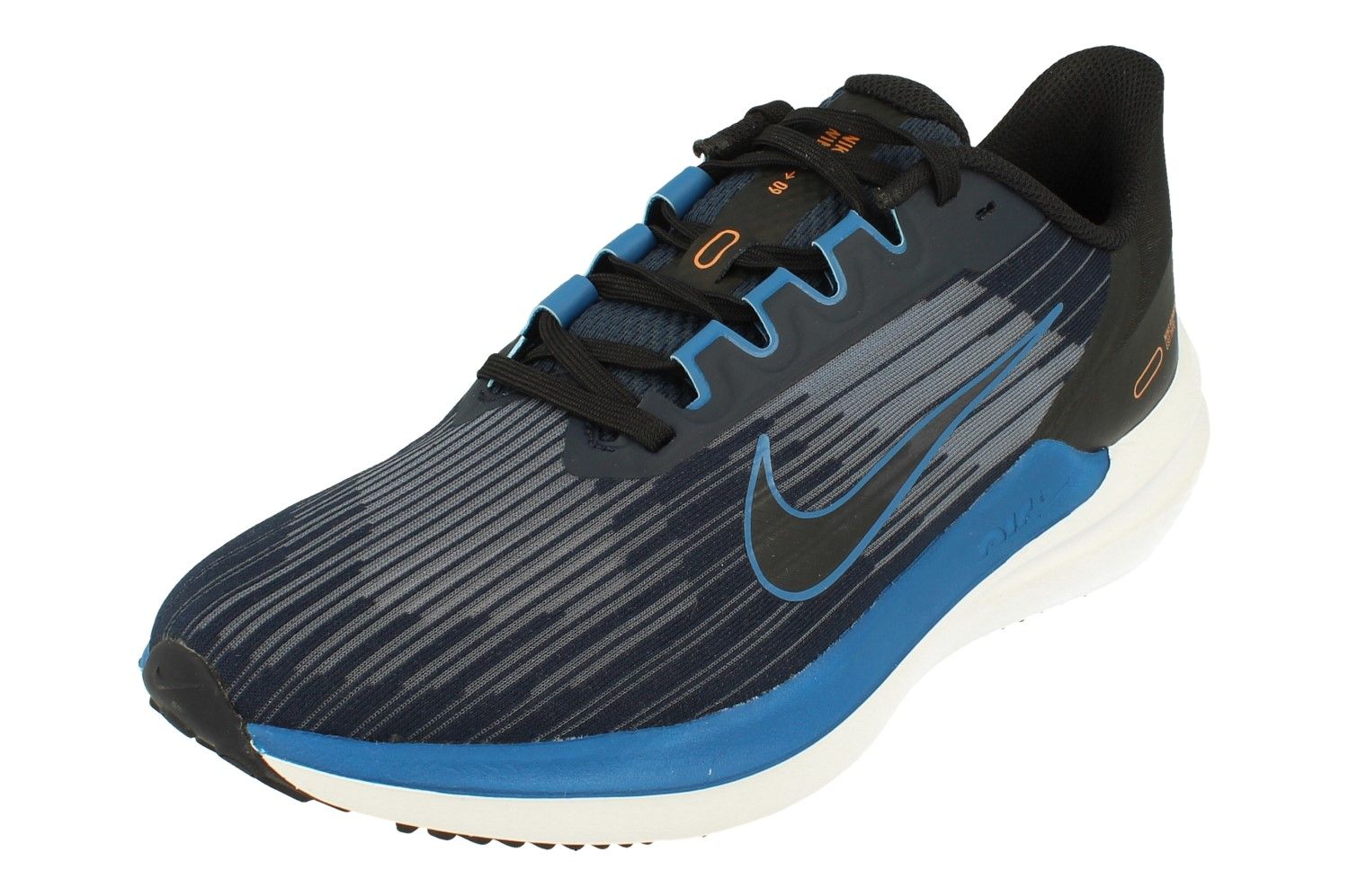 Chaussures de running air winflo 9 noir gris homme - Nike