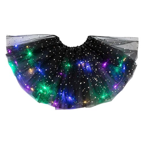 Tutus Pour Enfants Pour Femmes, Jupe Tutu Arc-En-Ciel Lumineuse À Led Néon