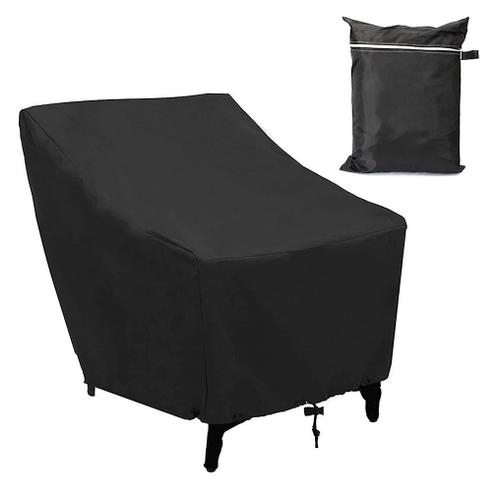 Housse de chaise imperméable pour chaise longue de jardin, housse de meubles de canapé à dossier haut de véranda (96,5x89x79cm)