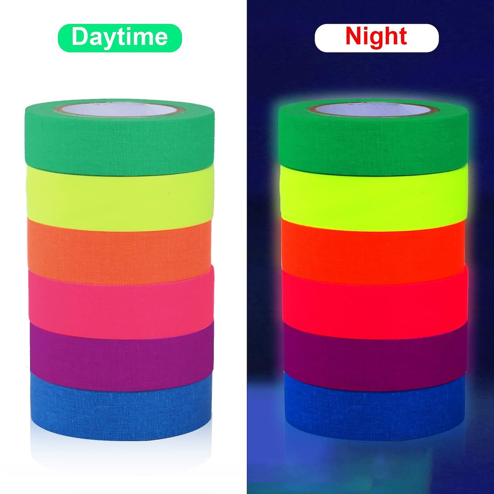 6 Rouleaux De Ruban Adhsif Non, 6 Couleurs, Ensemble De Ru... - 5