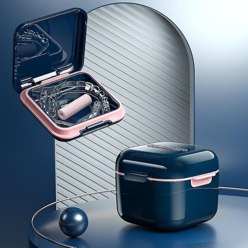 Boîte de rangement pour bretelles orthodontiques de haute qualité, rouge