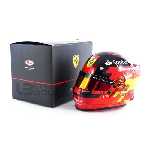 Mini Helmet 1/2 - Casque Carlos Sainz Jr - Ferrari F1 2024 4100305-Mini Helmet