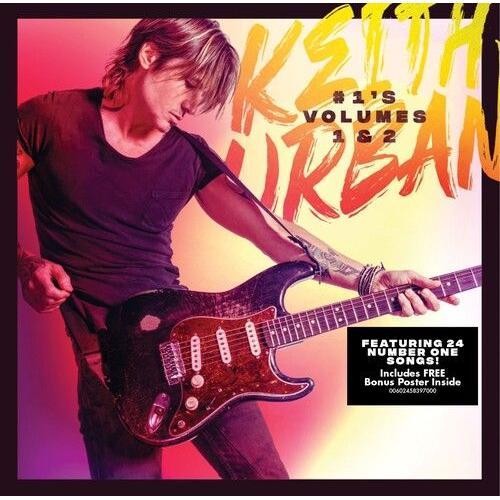 Keith Urban - #1's Volumes 1 & 2 [Compact Discs] Ltd Ed, Poster