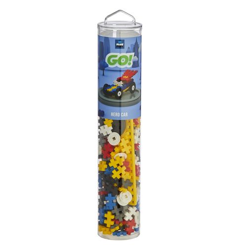 Kontiki Jeu De Construction Plus Plus - Tube Voiture Super Héros - 200 Pcs - Pp4259