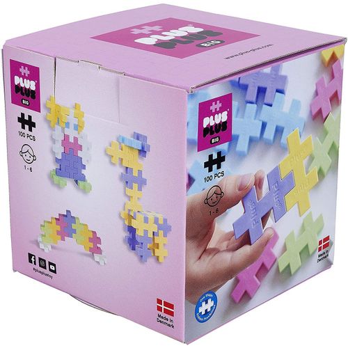 Plus-Plus Jeu De Construction Plus Plus - Recharge Big Pastel - 100 Pcs - Pp3412