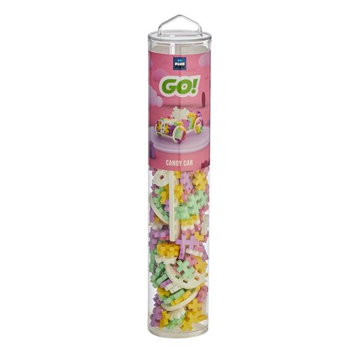 Kontiki Jeu De Construction Plus Plus - Tube Voiture Bonbon - 200 Pcs - Pp4258