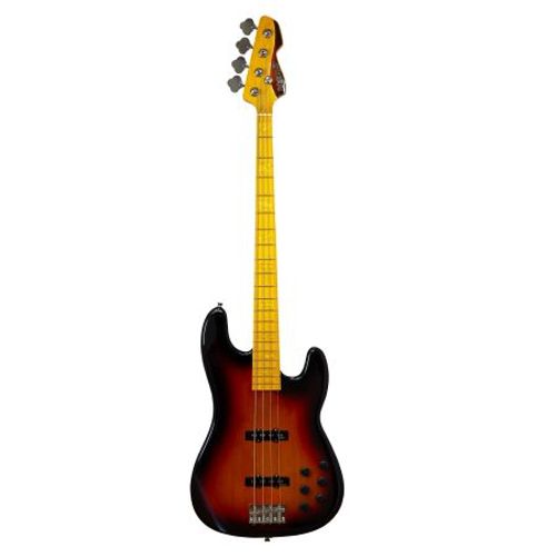 Markbass - Mb Gv 4 Gloxy Sunburst - Basse Active 4 Cordes Manche Érable Sunburst