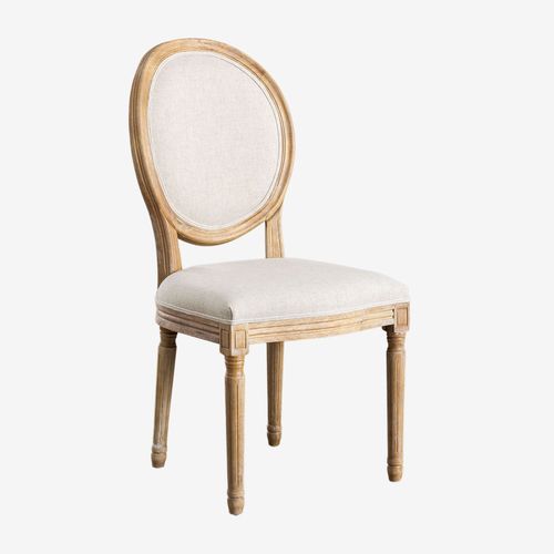 Lot De 4 Chaises De Salle À Manger Rembourrées Sunna Bois Naturel