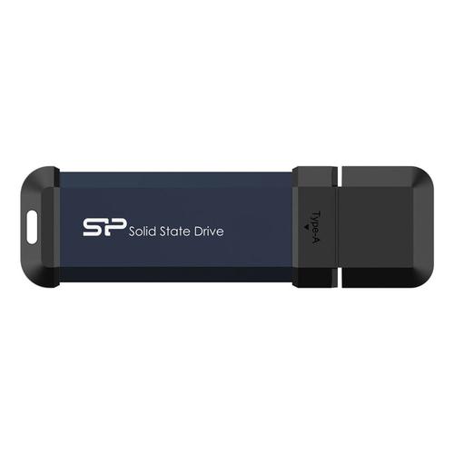 SILICON POWER MS60 - SSD - 500 Go - externe (portable) - USB 3.2 Gen 2 - bleu