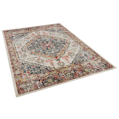 Pergamon Tapis Design À Poils Courts Modern Vintage Orient Motif Beige 160x230 Cm