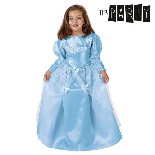 Robe De Princesse Bleue - Déguisement Enfant Jeune Fille Taille - 5-6 Ans