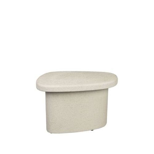 Dutchbone - Veda - Table D'appoint Organique En Marbre Recyclé H35cm  - Beige