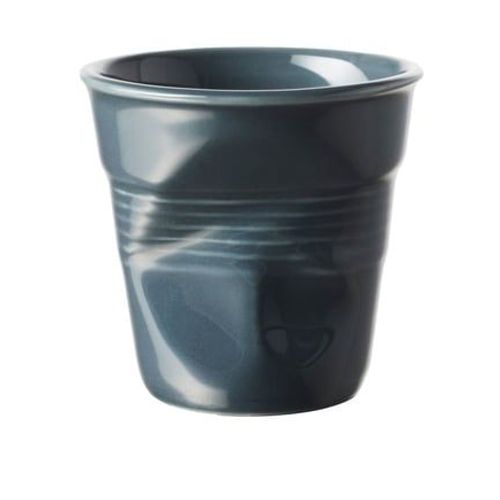 Revol - Gobelet Espresso Froissés 8 Cl Graphite - Bleu