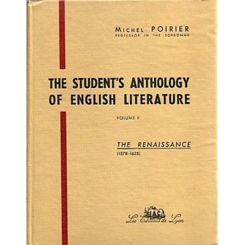 The Student's Anthology Of English Literature Volume 2 : The Renaissance